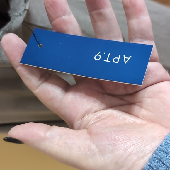 NWT Apt. 9 Taupe Open Front Cardigan Crochet Lace Back Insert Short Sleeves XL - Picture 5 of 12